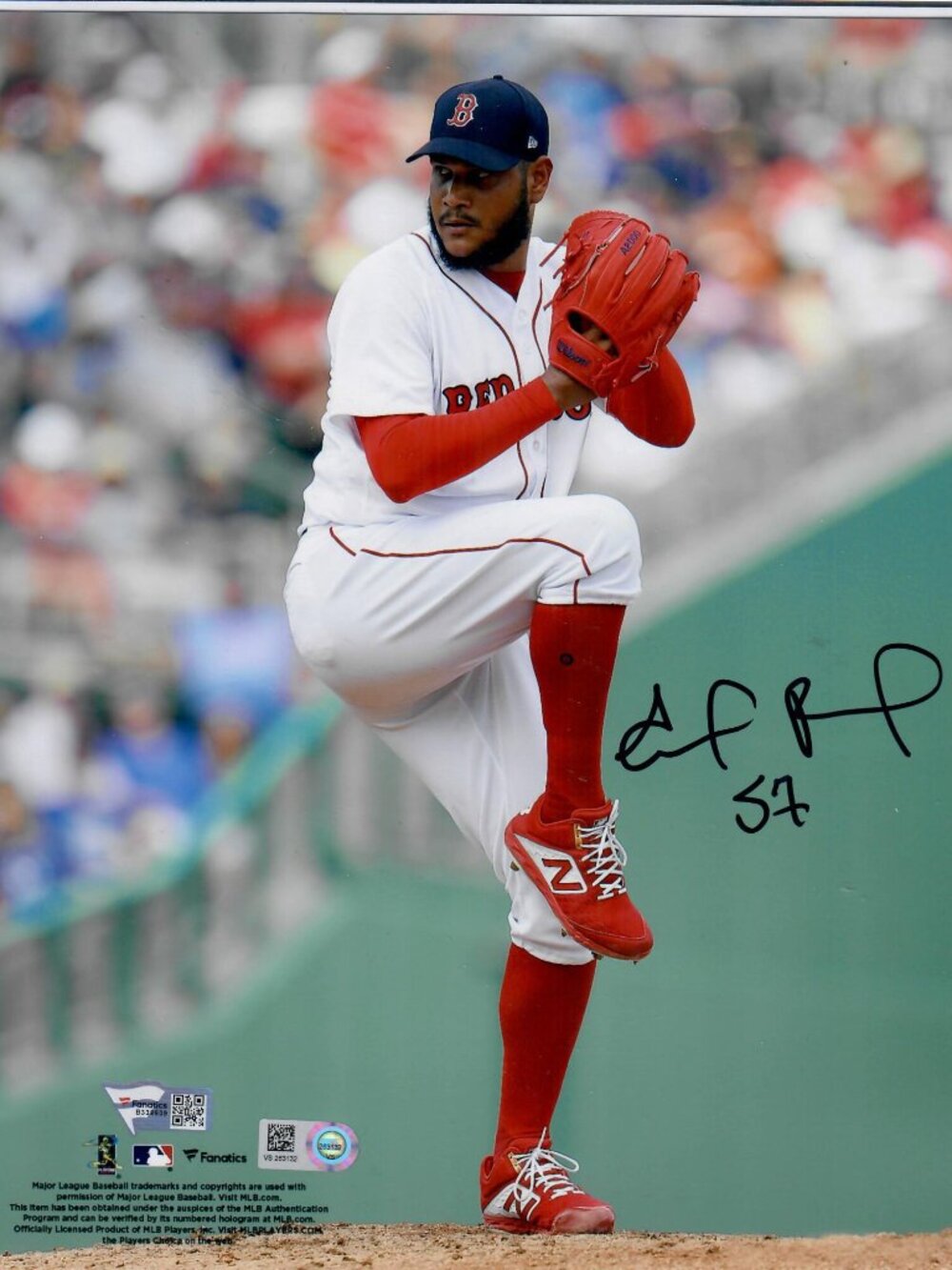 Eduardo Rodriguez Boston Red Sox Pitcher MLB Signed 8X10 Photo Fanatics B338639